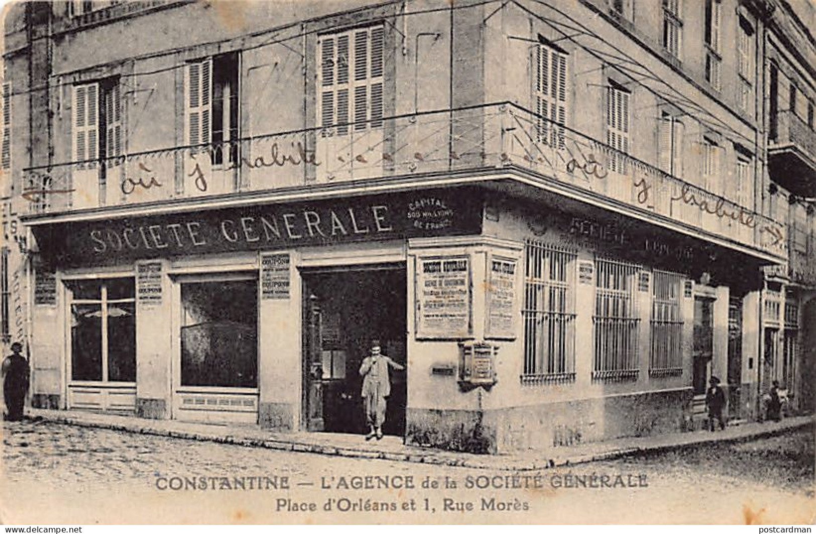 Algérie - CONSTANTINE - La Société Générale - Place D'Orléans Et 1 Rue Morès - Ed. Martinier  - Constantine