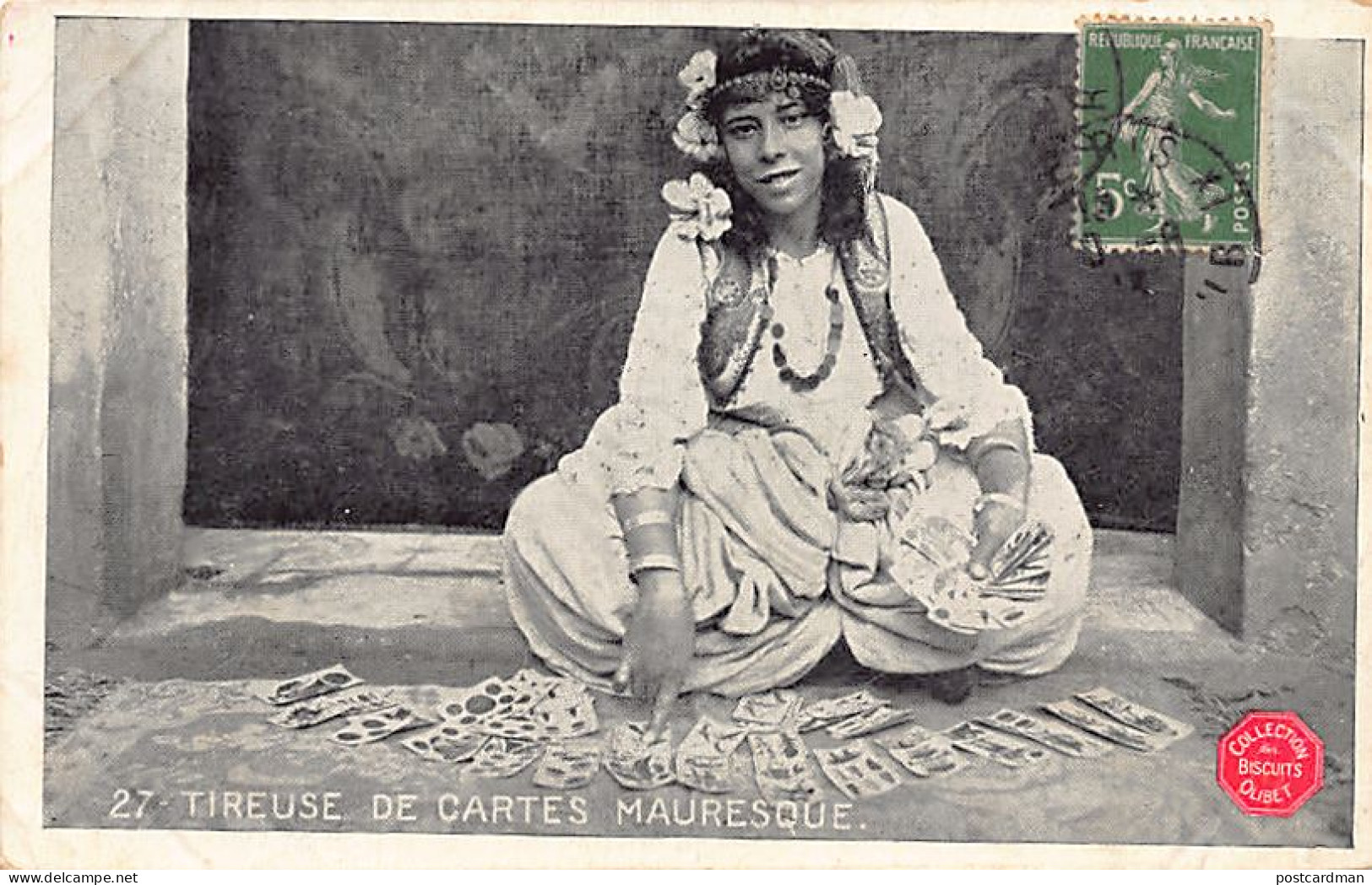 Algérie - Tireuse De Cartes Mauresque - Ed. Biscuits Olibet 27 - Femmes