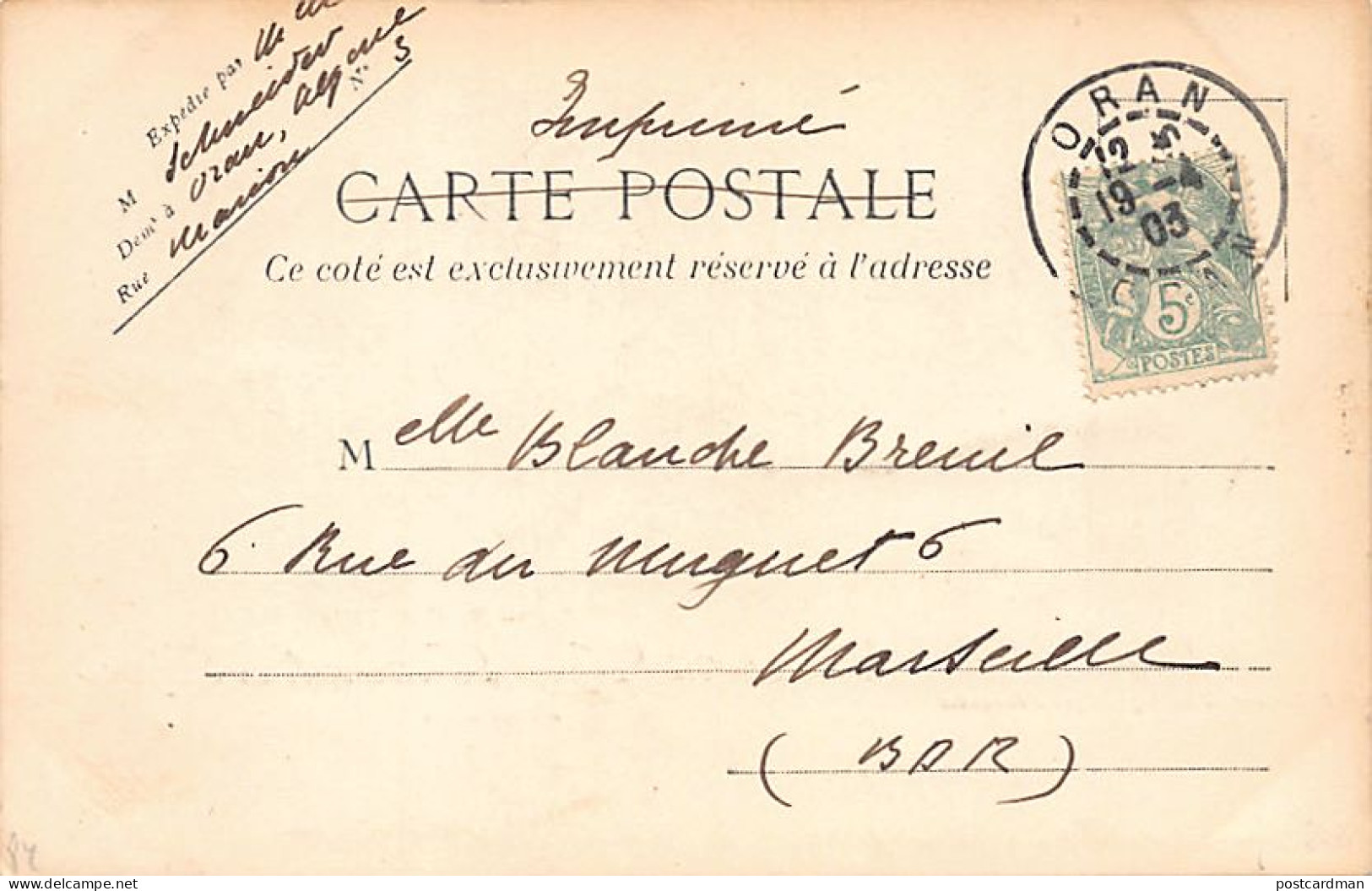 Algérie - ORAN - Voyage D'Emile LOUBET En Avril 1903 - Hôtel De Ville - Ed. J. Geiser  - Oran