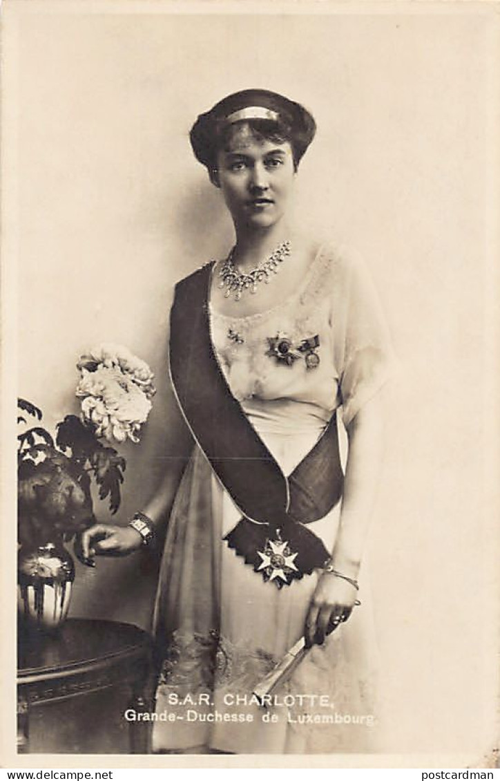 Luxembourg - S.A.R. Charlotte, Grande-Duchese De Luxembourg - Ed. W. Capus  - Grossherzogliche Familie