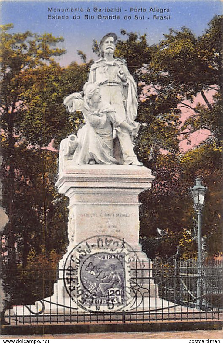 BRASIL Brazil - PORTO ALEGRE - Monumento A Garibaldi - Ed. Livraria Selbach 37 - Porto Alegre