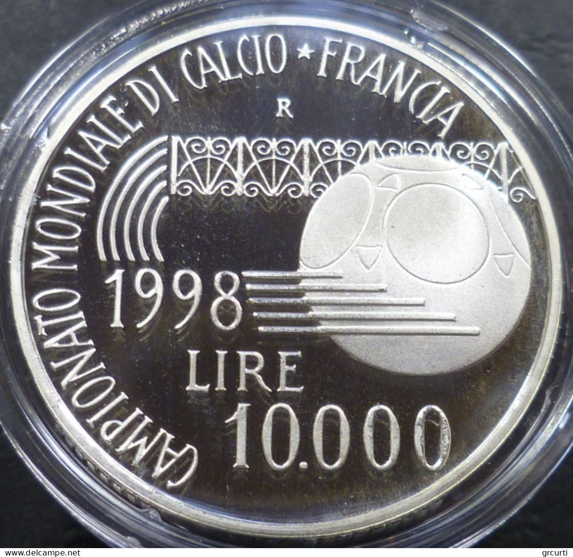 Italia - 10.000 Lire 1998 - Campionato Mondiale Di Calcio "Francia '98" - Gig# 475P - KM# 192 - 10 000 Lire