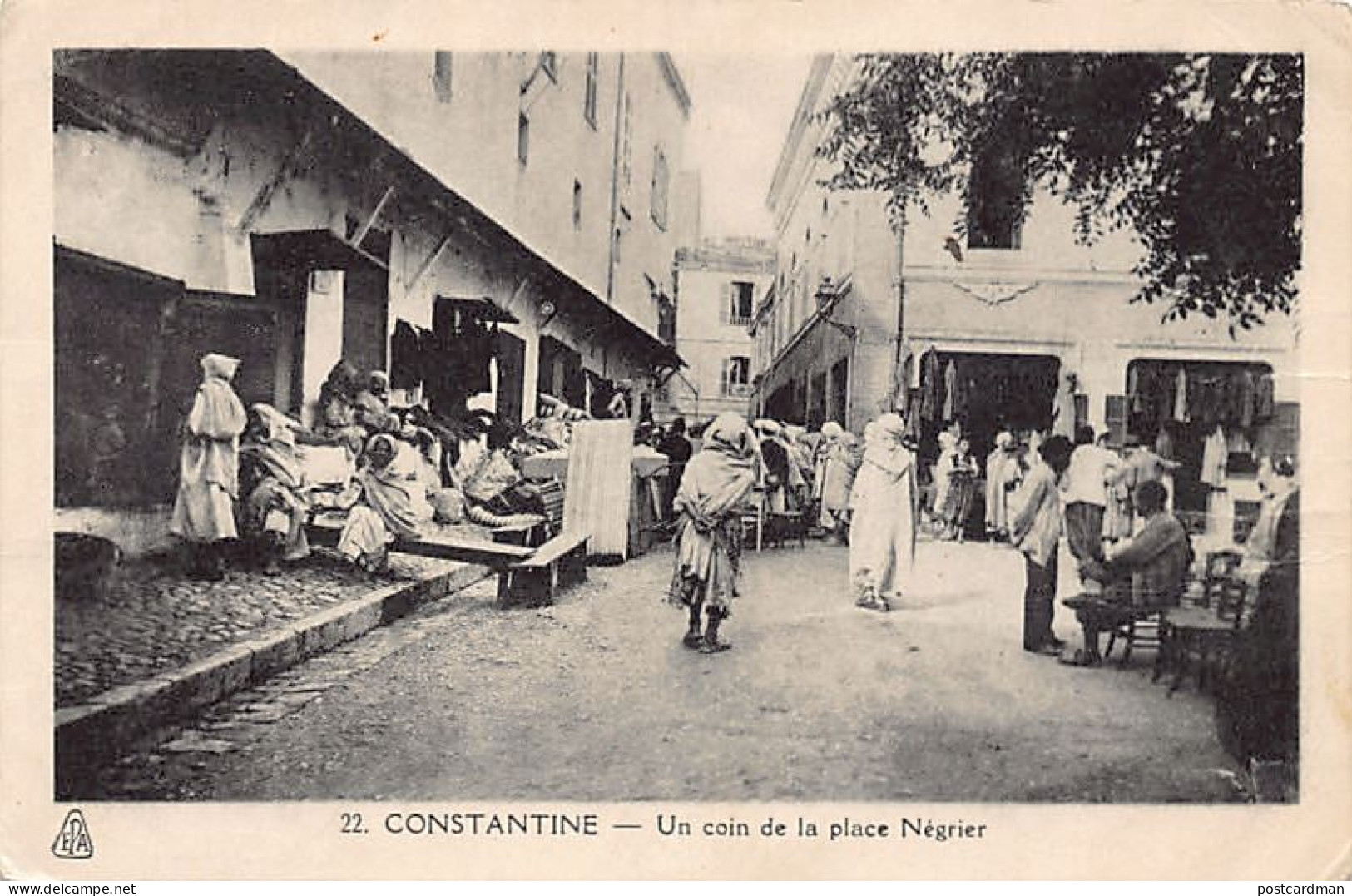 Algérie - CONSTANTINE - Un Coin De La Place Négrier - Ed. EPA 22 - Constantine