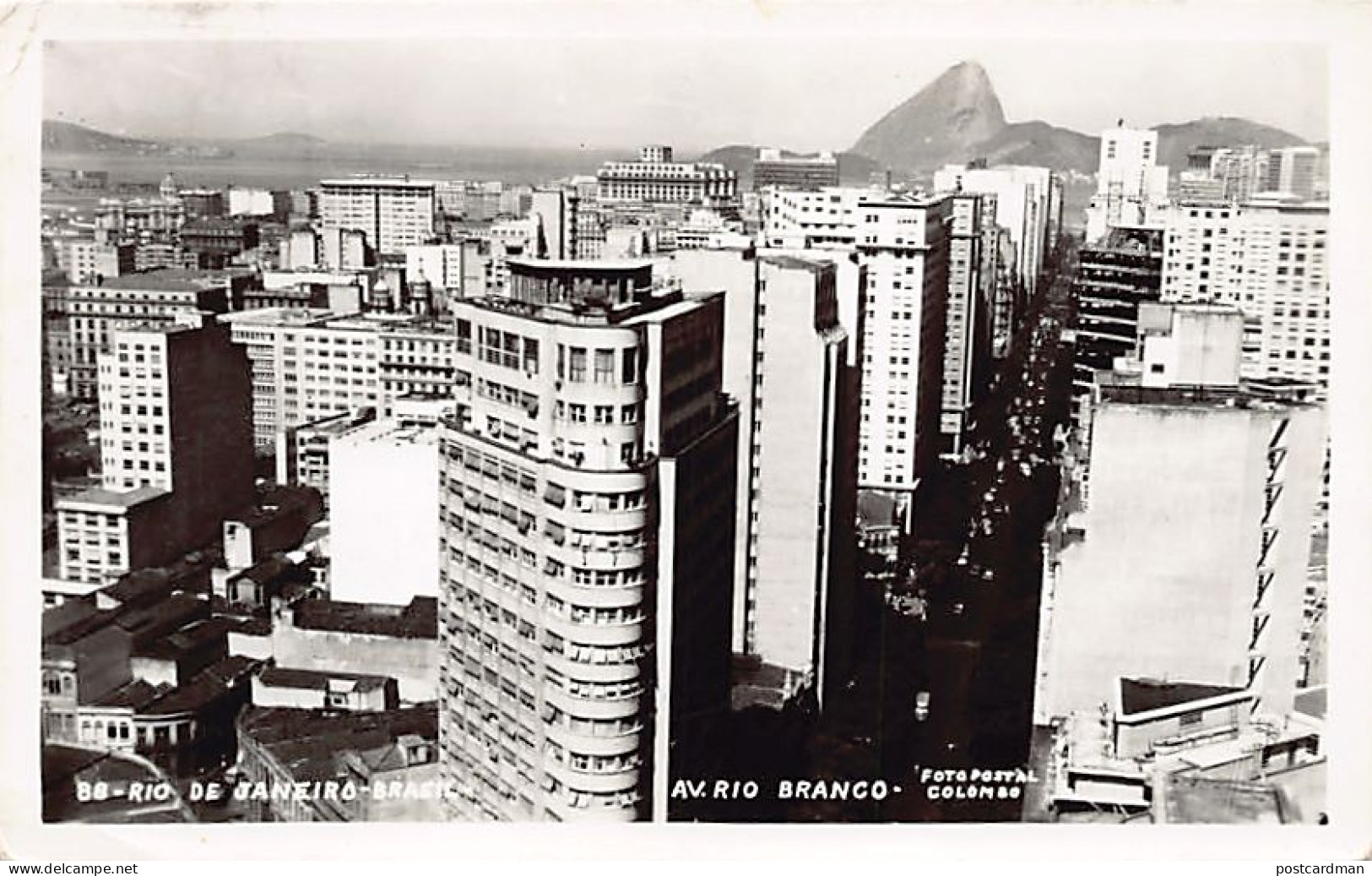 BRASIL Brazil - RIO DE JANEIRO - Av. Rio Branco - Ed. Postal Colombo 88 - Rio De Janeiro