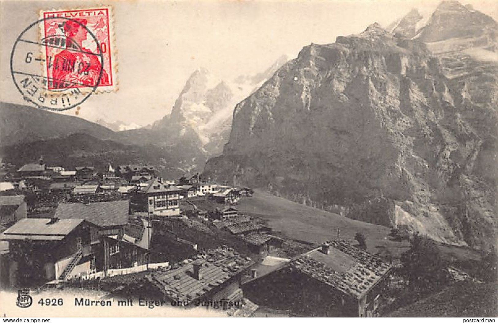 Schweiz - MÜRREN (BE) Mit Eiger Und Jungfrau - Verlag Franco-Suisse 4926 - Mürren
