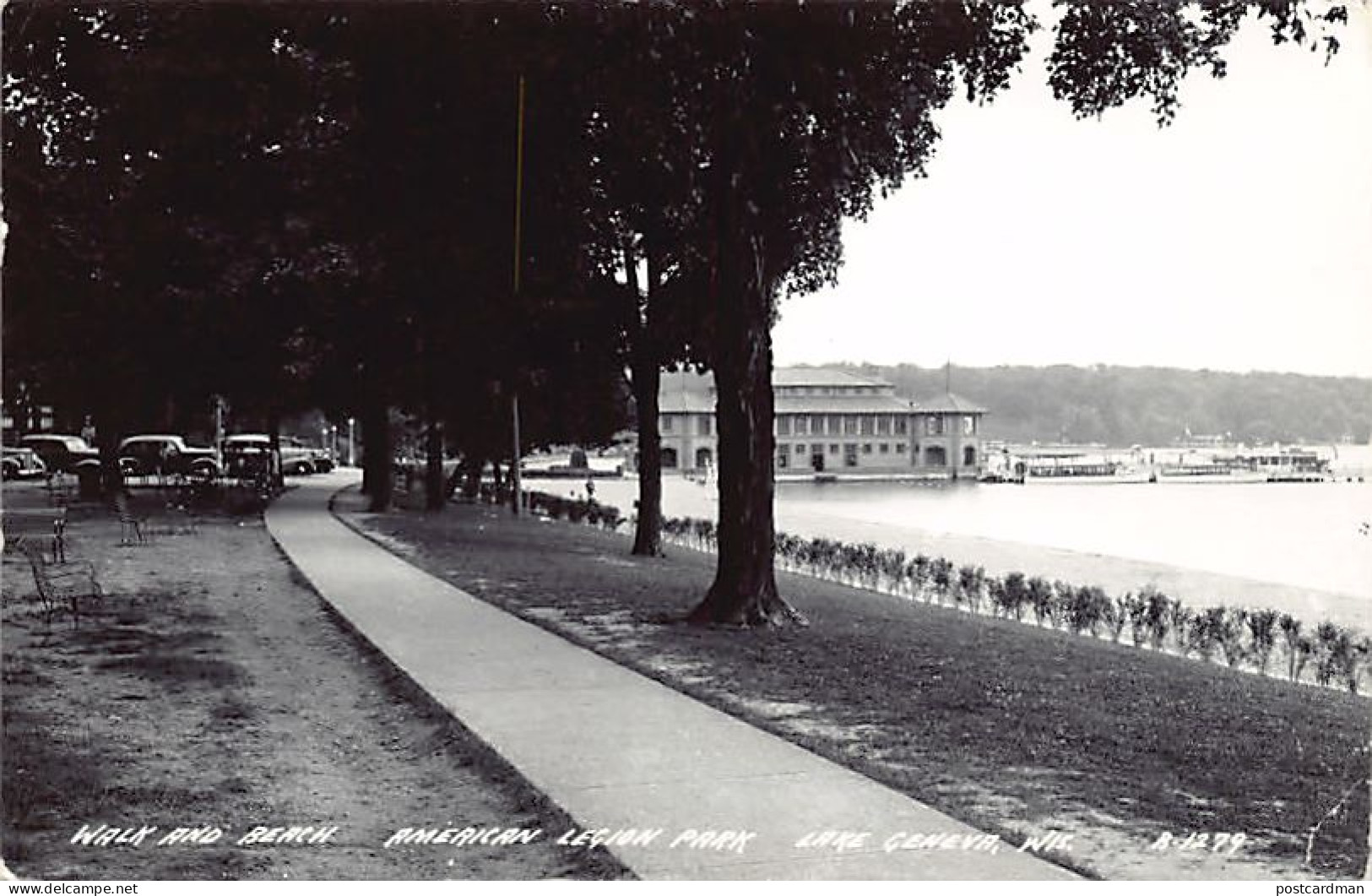 LAKE GENEVA (WI) Walk And Beach - American Legion Park - Publ. The L.L. Cook Co. 1279 - Sonstige & Ohne Zuordnung