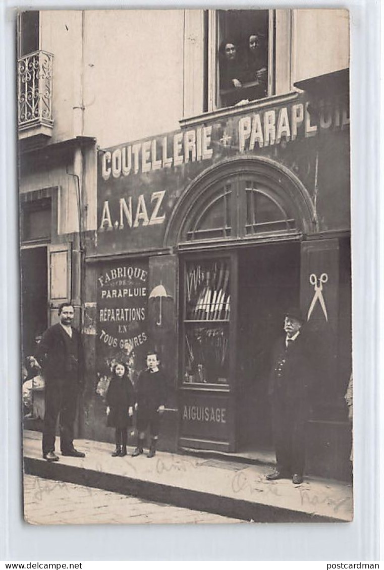 ANNABA Bône - Coutellerie Parapluie Alphonse Naz - CARTE PHOTO Datée Du 11 Mars 1914 - Ed. Inconnu  - Annaba (Bône)