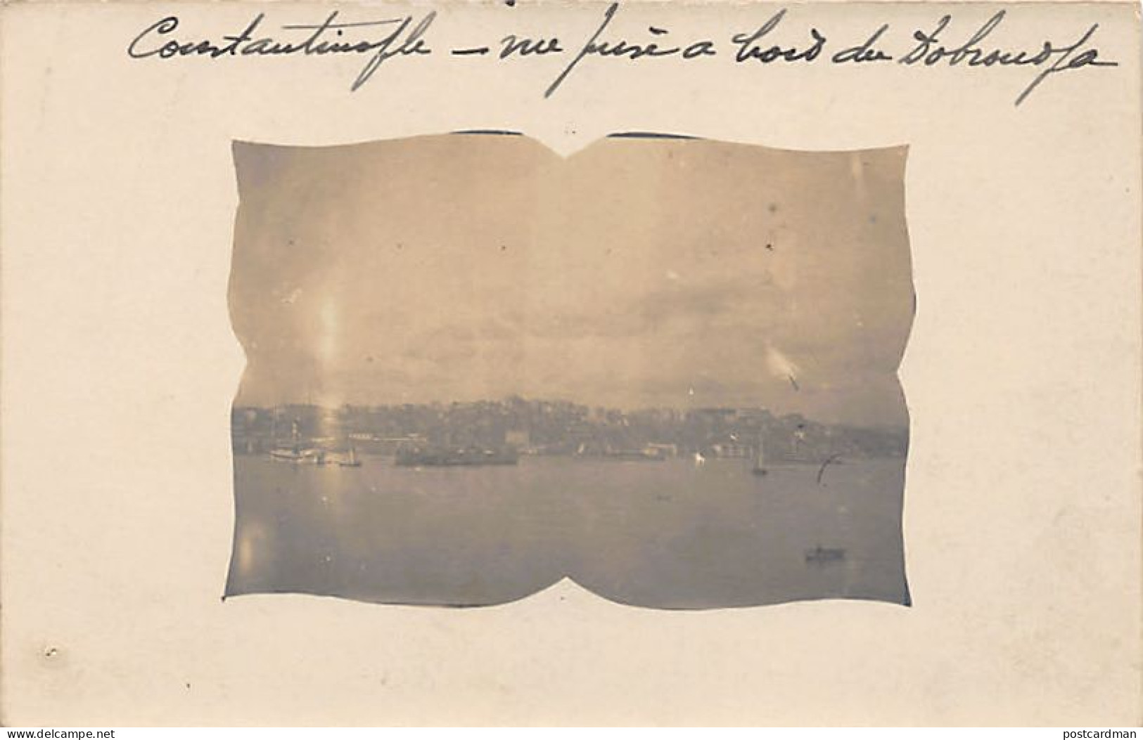 Turkey - ISTANBUL - Constantinople Seen From Dobroudja Cargo Ship - REAL PHOTO C. 1920 - Publ. Unknown  - Türkei