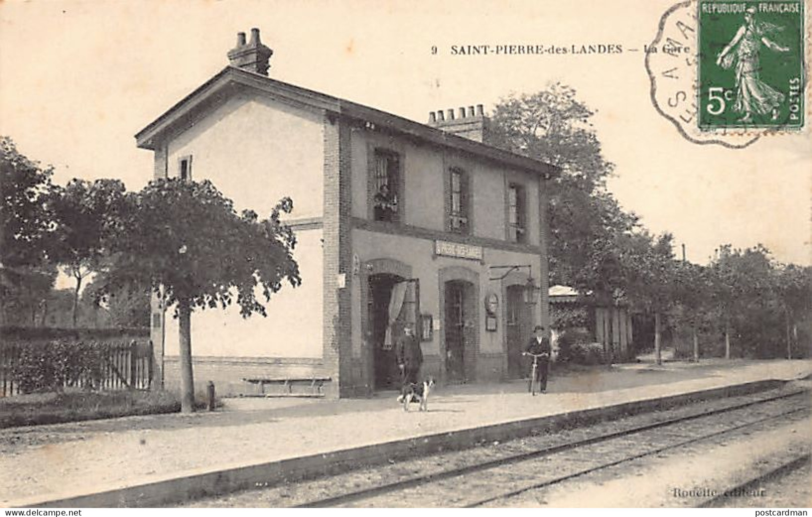 France - SAINT PIERRE DES LANDES (53) La Gare - Ed. Rouelle  - Autres & Non Classés