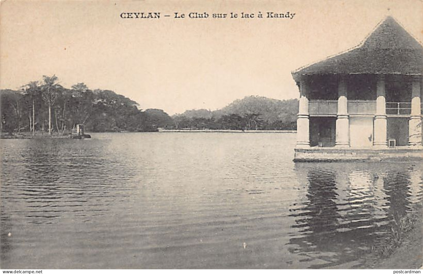 Sri Lanka - The Club On Kandy Lake - Publ. Messageries Maritimes  - Sri Lanka (Ceylon)