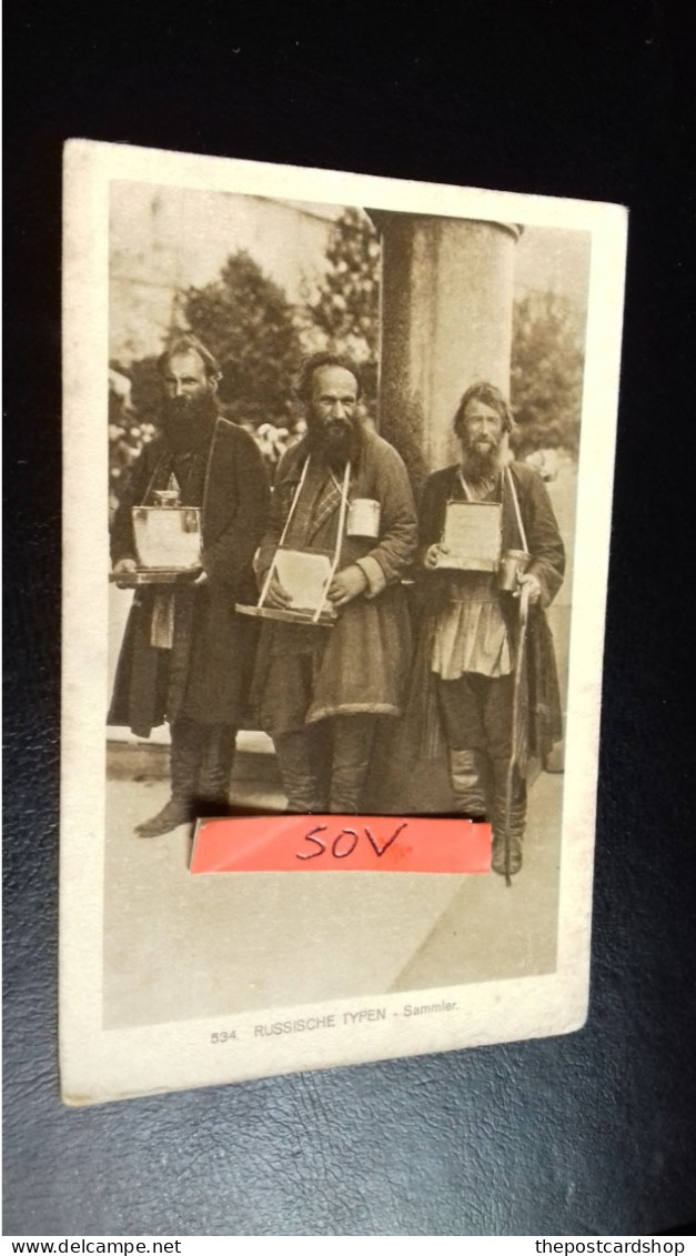AK Russland, Russische Almosen-Sammler Vor Einer Kirche Actually Jewish Street Vendors In Germany Pre 1917 - Judaisme