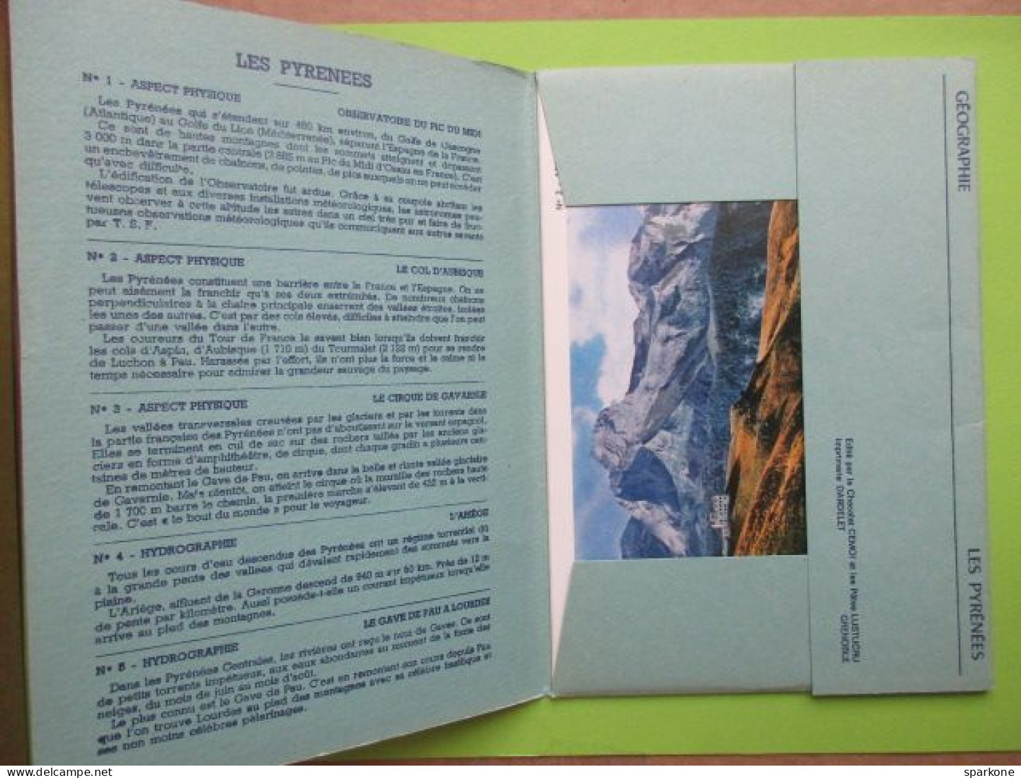 Les Pyrénées - Géographie - Dix Photos Originales En Couleurs - Ohne Zuordnung