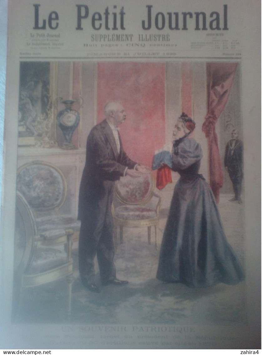 Le Petit Journal N°244 Souvenir Patrotique Vve Petitpied Drapeau 20e Artille 1870 Garden-party à L'Elysée Farandole Rébu - Magazines - Before 1900