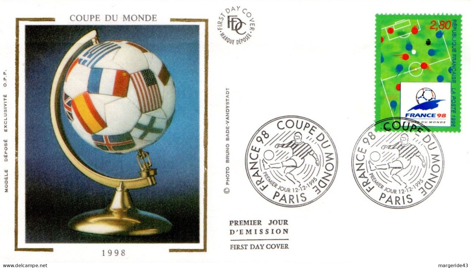 FDC 1998 FOOTBALL FRANCE 98 - 1990-1999