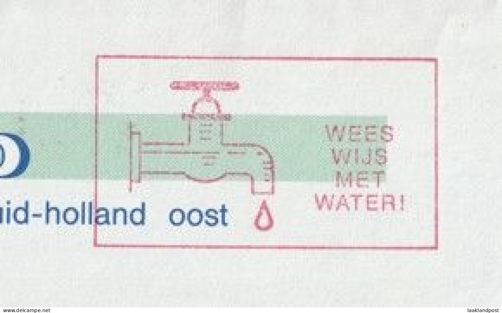 NL Cover Nice Meter WEES WIJS MET WATER Druppelende Kraan Gouda 29-12-1987 - Protection De L'environnement & Climat