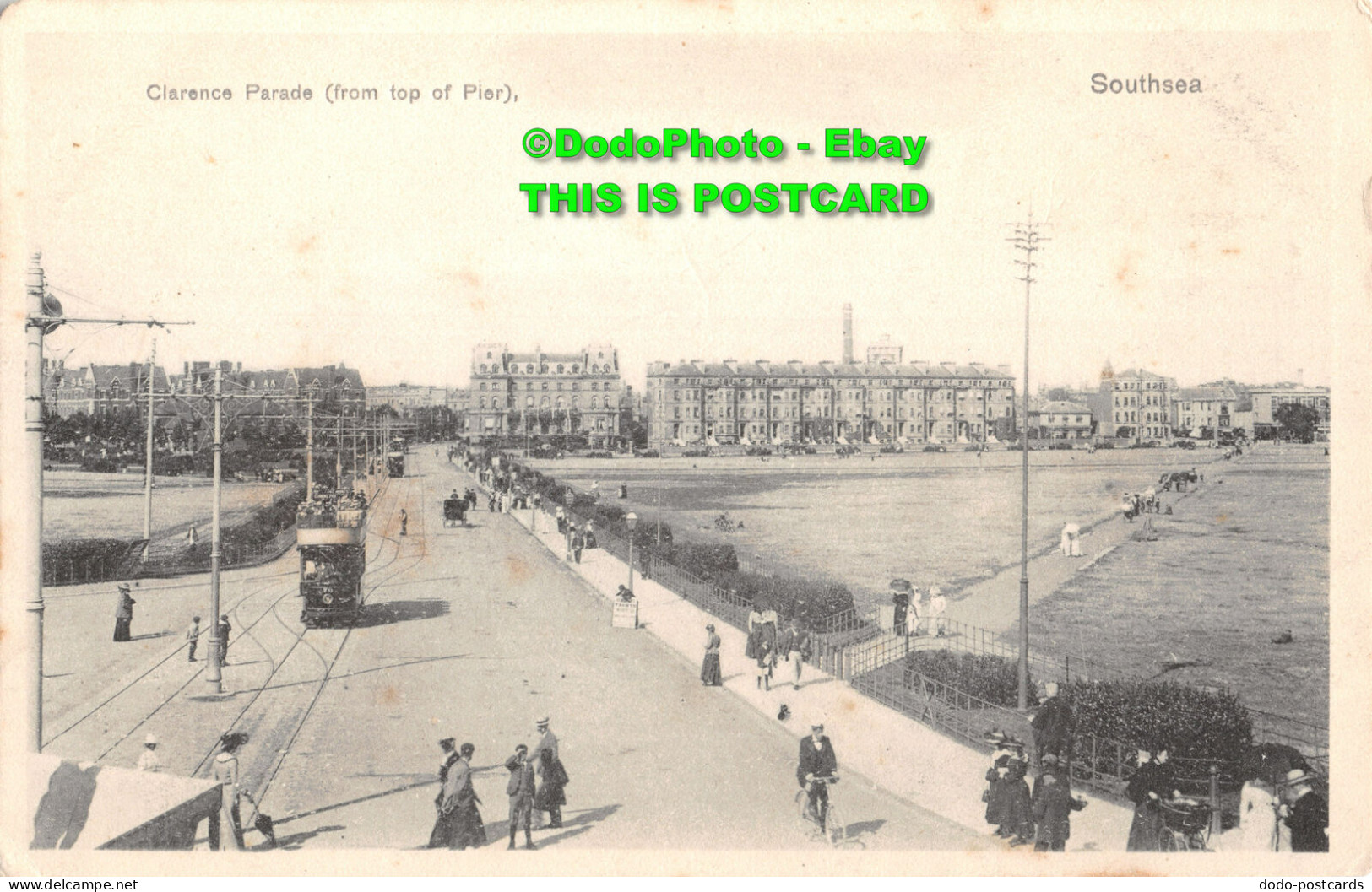R405143 Southsea. Clarence Parade. From Top Of Pier. Stewart And Woolf. Series 2 - Mondo