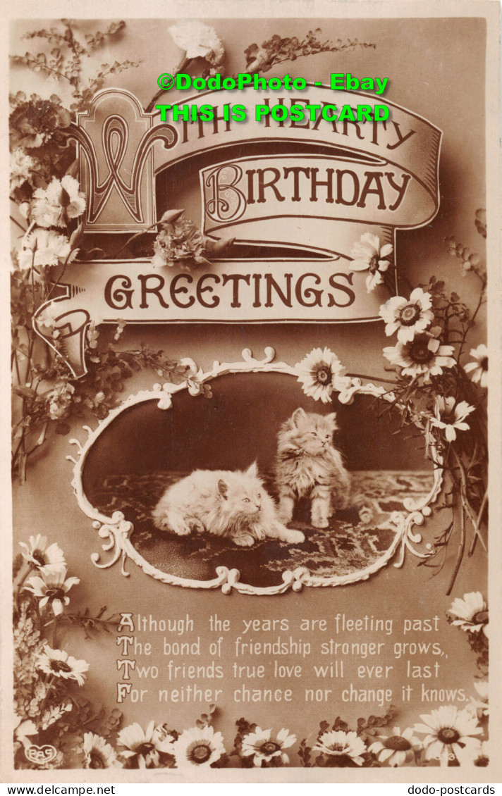 R406300 With Hearty Birthday Greetings. Although The Years Are Fleeting Past. Ca - Mondo