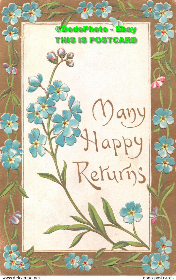 R406302 Many Happy Returns. Greeting Card. Postcard - Mondo