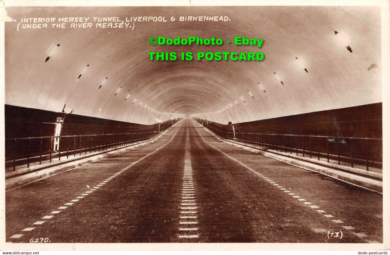 R405150 Liverpool And Birkenhead. Under The River Mersey. Interior Mersey Tunnel - Mondo