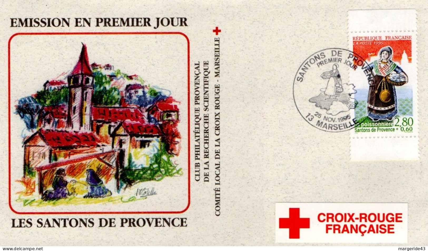 FDC 1995 SANTONS - LA POISSONNIERE - 1990-1999