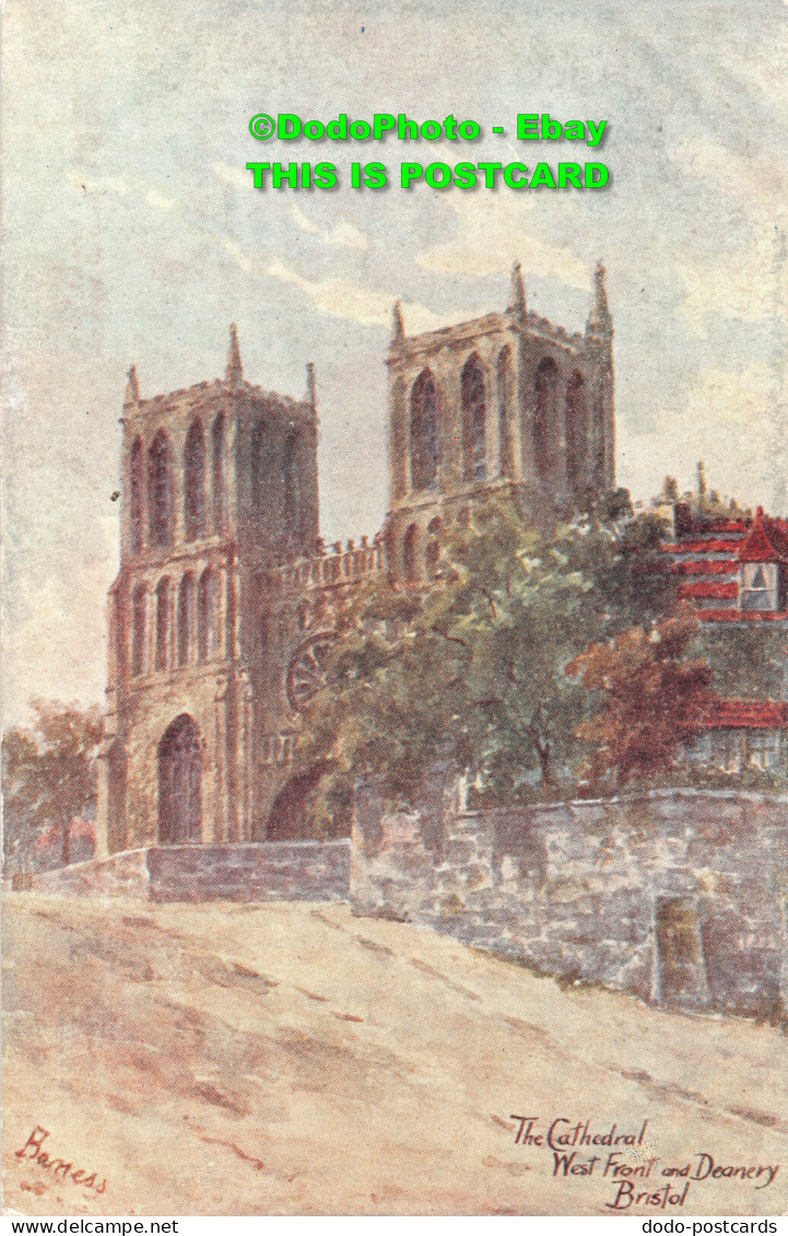 R406304 The Cathedral. West Front And Deanery. Bristol. The Artist Series. J. W. - Mondo