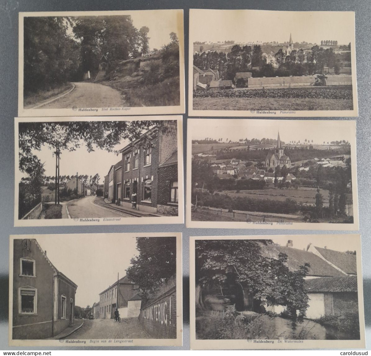 Lot 10x Cpa Uldenberg Elzasstraat  Langestraat 2 Panorama Sint Rochus Kapel Watermolen 3x Kasteel Kerk + Binnenzicht Top - Huldenberg