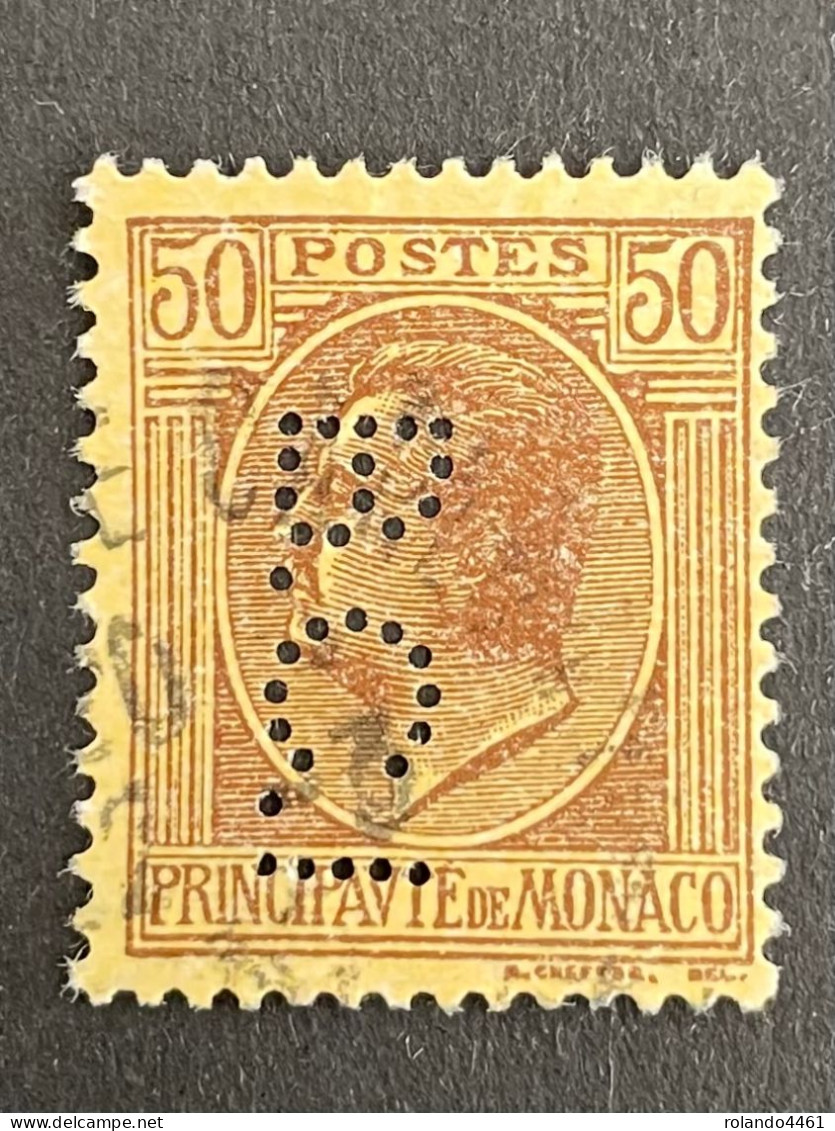 MONACO N°87 B.C.I 3 Indice 5 Perforé Perforés Perfins Perfin !! Superbe - Autres & Non Classés