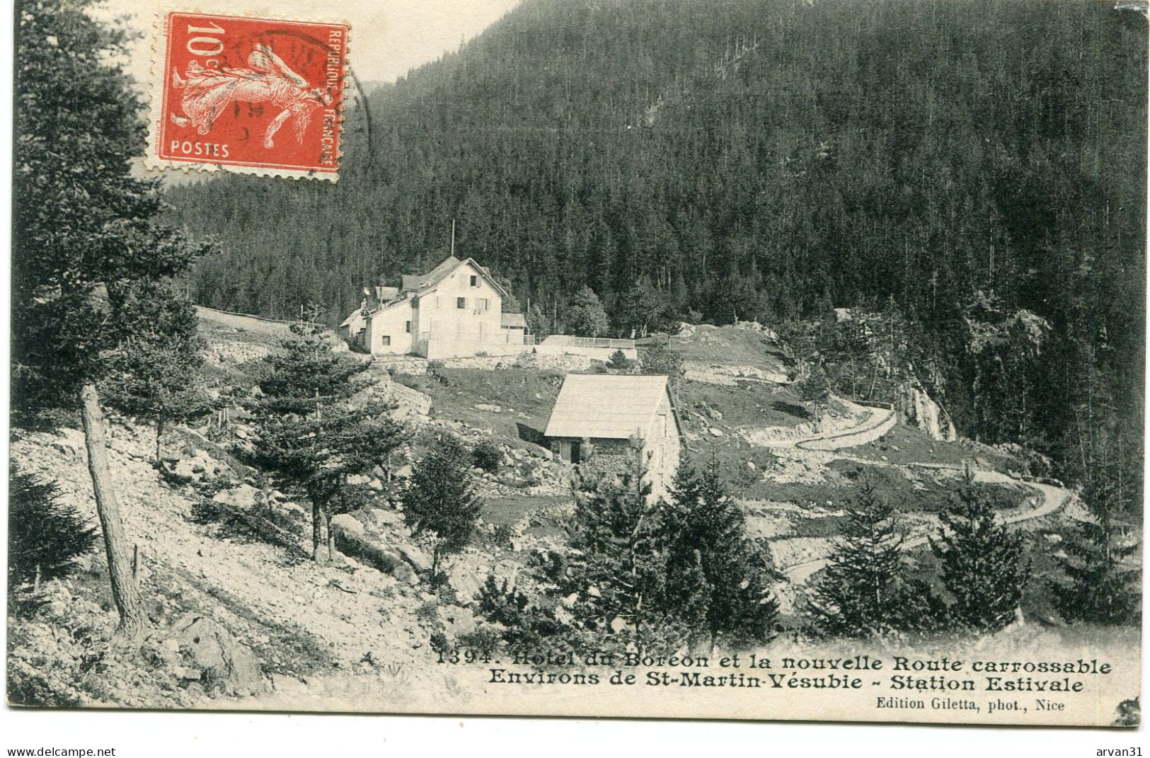 ENVIRONS De St MARTIN VESUBIE - HÔTEL Du BOREON Et La NOUVELLE ROUTE CARROSSABLE - - Saint-Martin-Vésubie