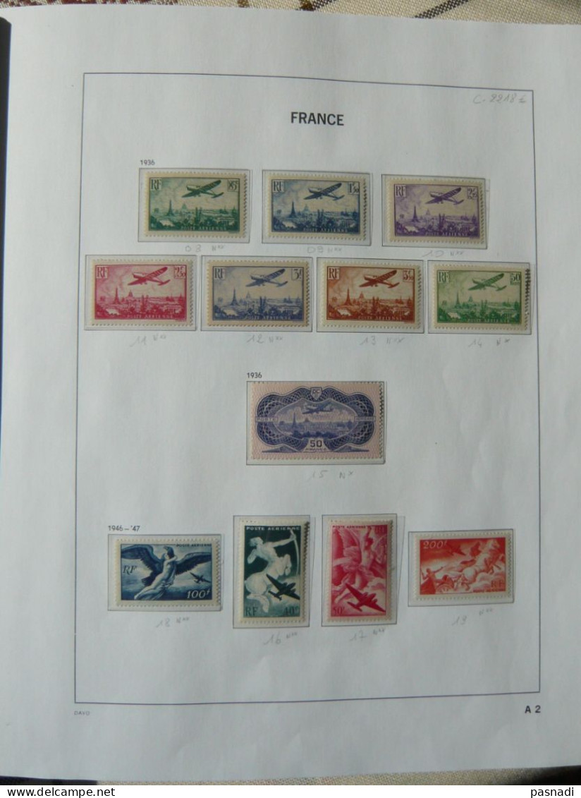 Collection De Poste Aérienne Neufs France - 1927-1959 Neufs