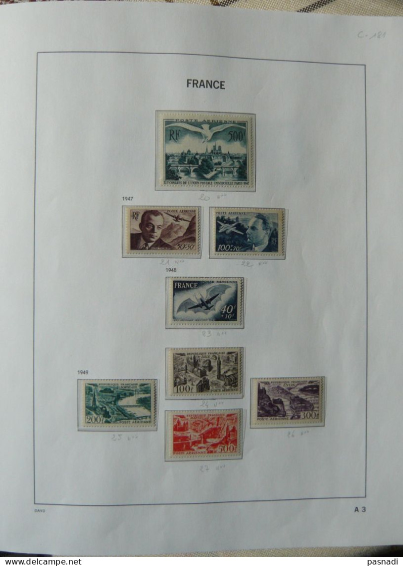 Collection De Poste Aérienne Neufs France - 1927-1959 Neufs