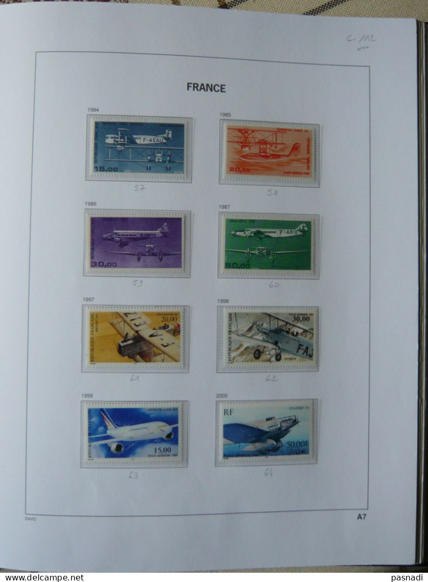 Collection de Poste Aérienne neufs France