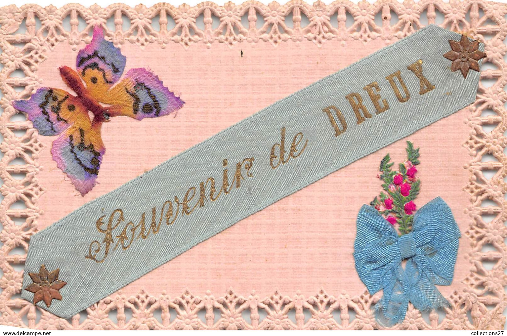 28-DREUX- SOUVENIR DE DREUX- CARTE DENTELLE - Dreux