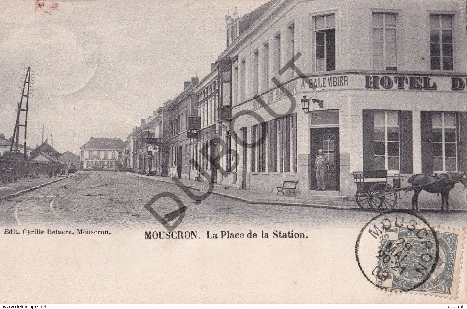 Postkaart - Carte Postale - Mouscron - La Place De La Station (C5816) - Mouscron - Moeskroen