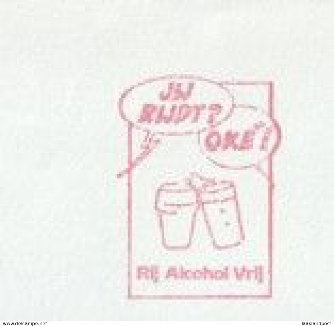 NL Cover Nice Meter Jij Rijdt Oke RIJ ALCOHOL VRIJ Gouda 11-11-1998 - Ongevallen & Veiligheid Op De Weg