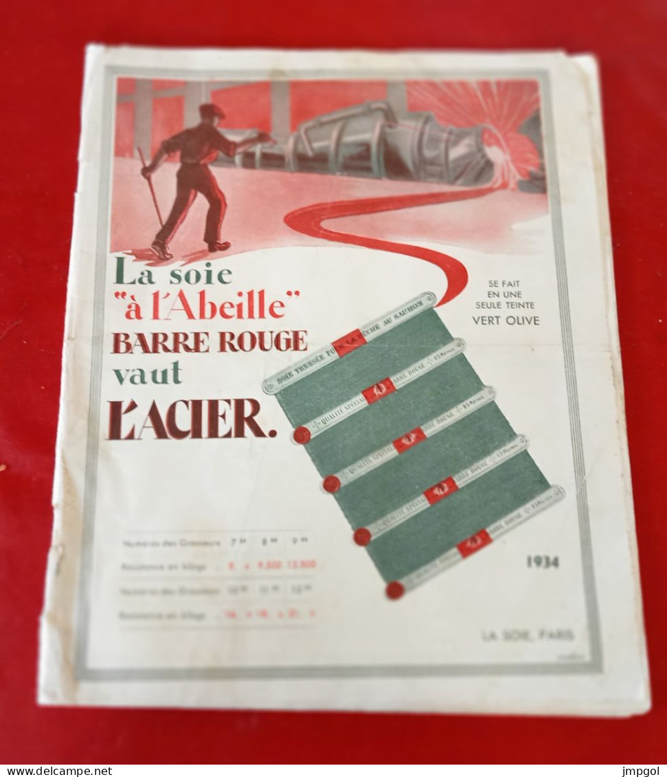 Catalogue 1934 La Soie Paris Draeger Soies Pour Pêche à La Ligne Fabrication De Mouche Hameçons Bas De Ligne - Werbung