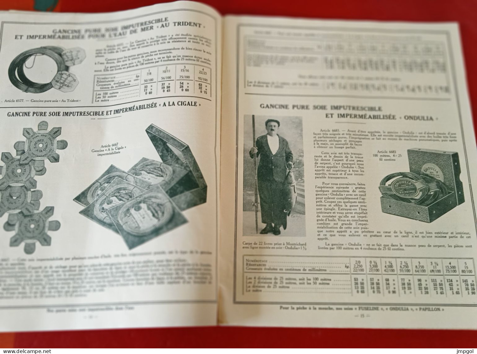 Catalogue 1934 La Soie Paris Draeger Soies Pour Pêche à La Ligne Fabrication De Mouche Hameçons Bas De Ligne - Publicités