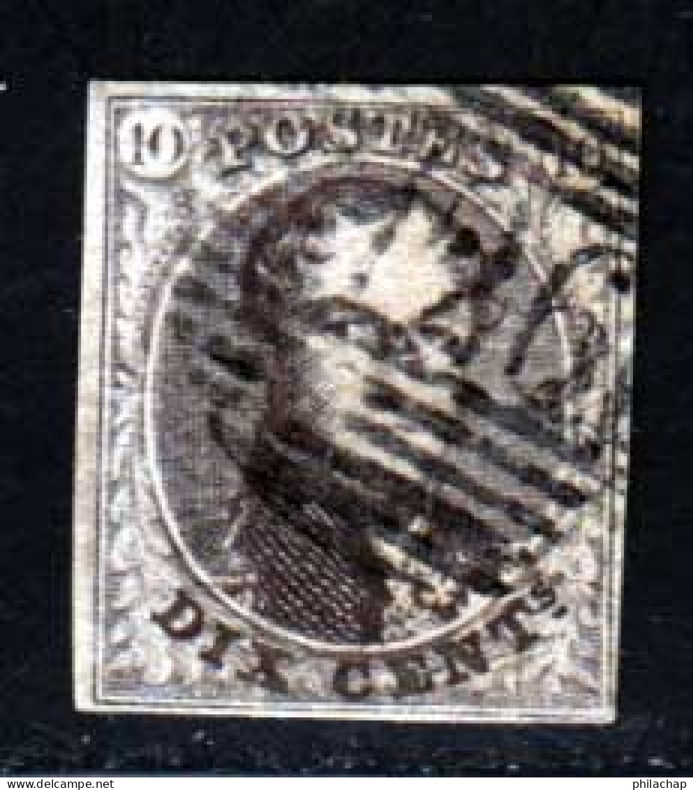 Belgique 1851 Yvert 6 (o) B Oblitere(s) - 1851-1857 Medaillen (6/8)