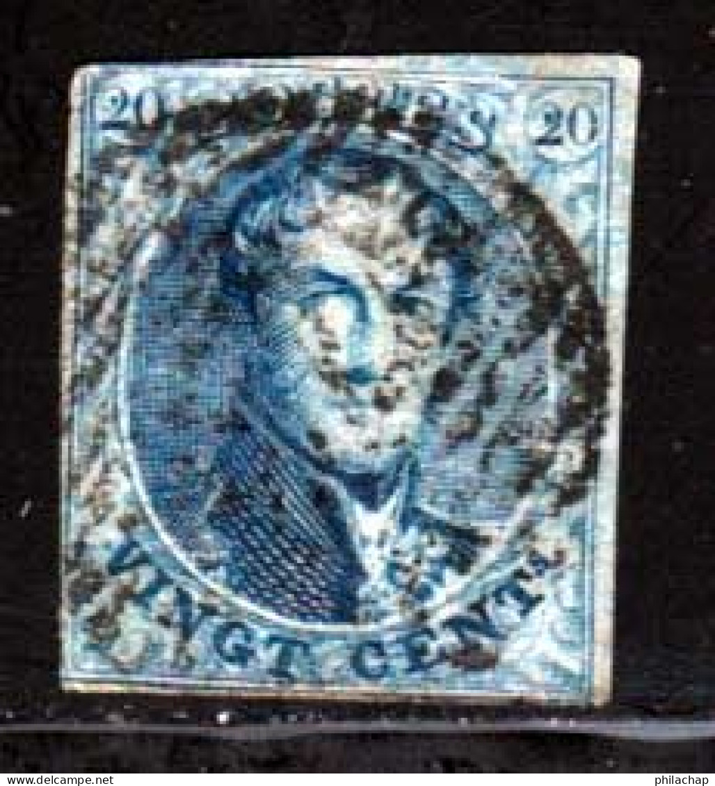 Belgique 1851 Yvert 7 (o) B Oblitere(s) - 1851-1857 Medallones (6/8)