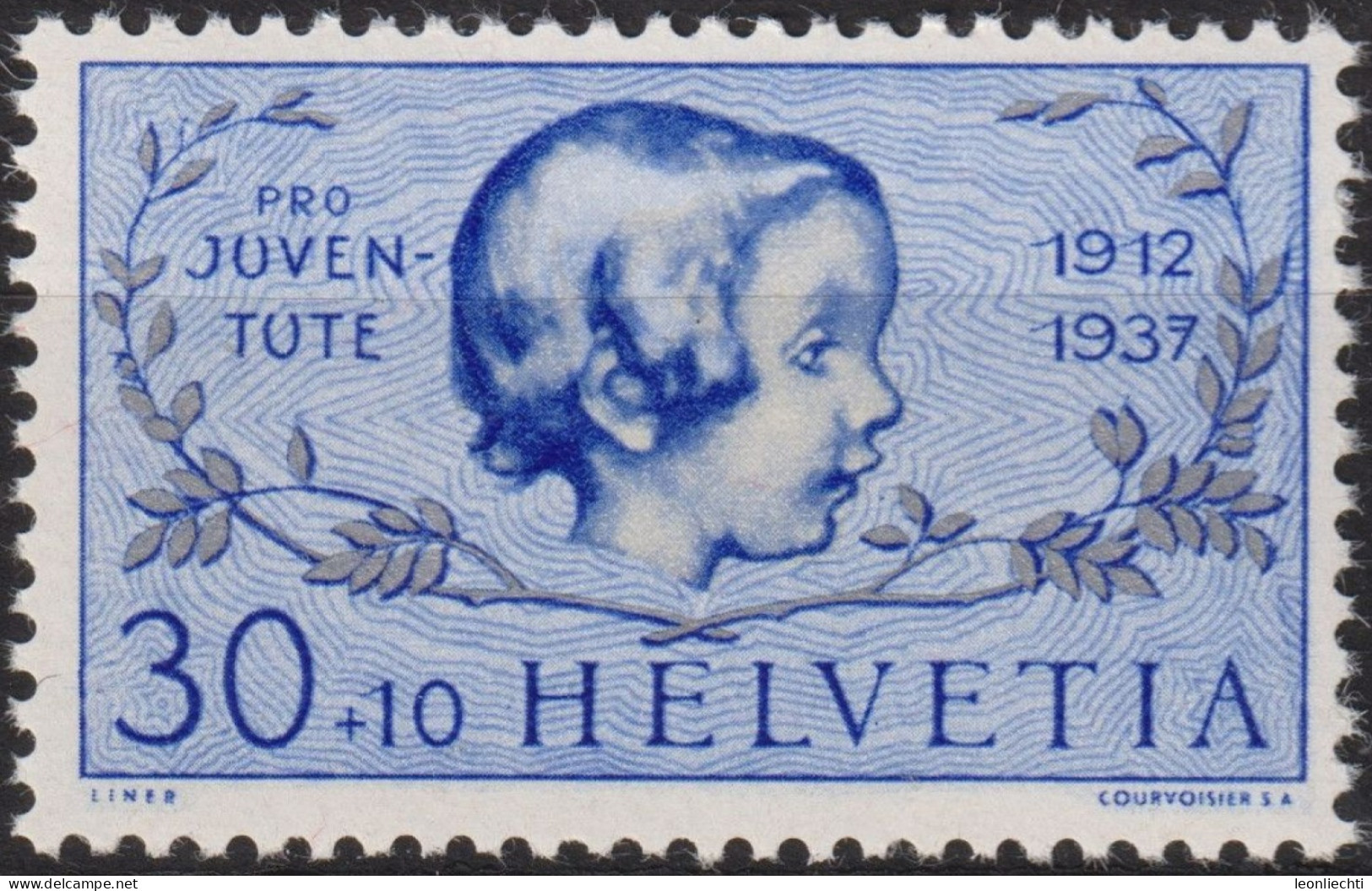 1937  Schweiz / Pro Juventute ** Zum:CH J84, Mi:CH 317, Mädchenkopf - Neufs