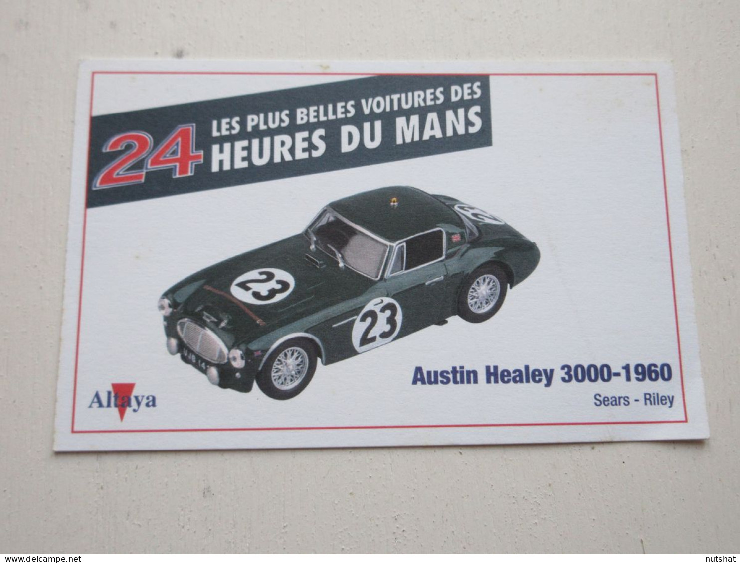 AUTO CARTE 24h Du MANS 1960 AUSTIN HEALEY 3000 - SEARS RILEY - Sonstige