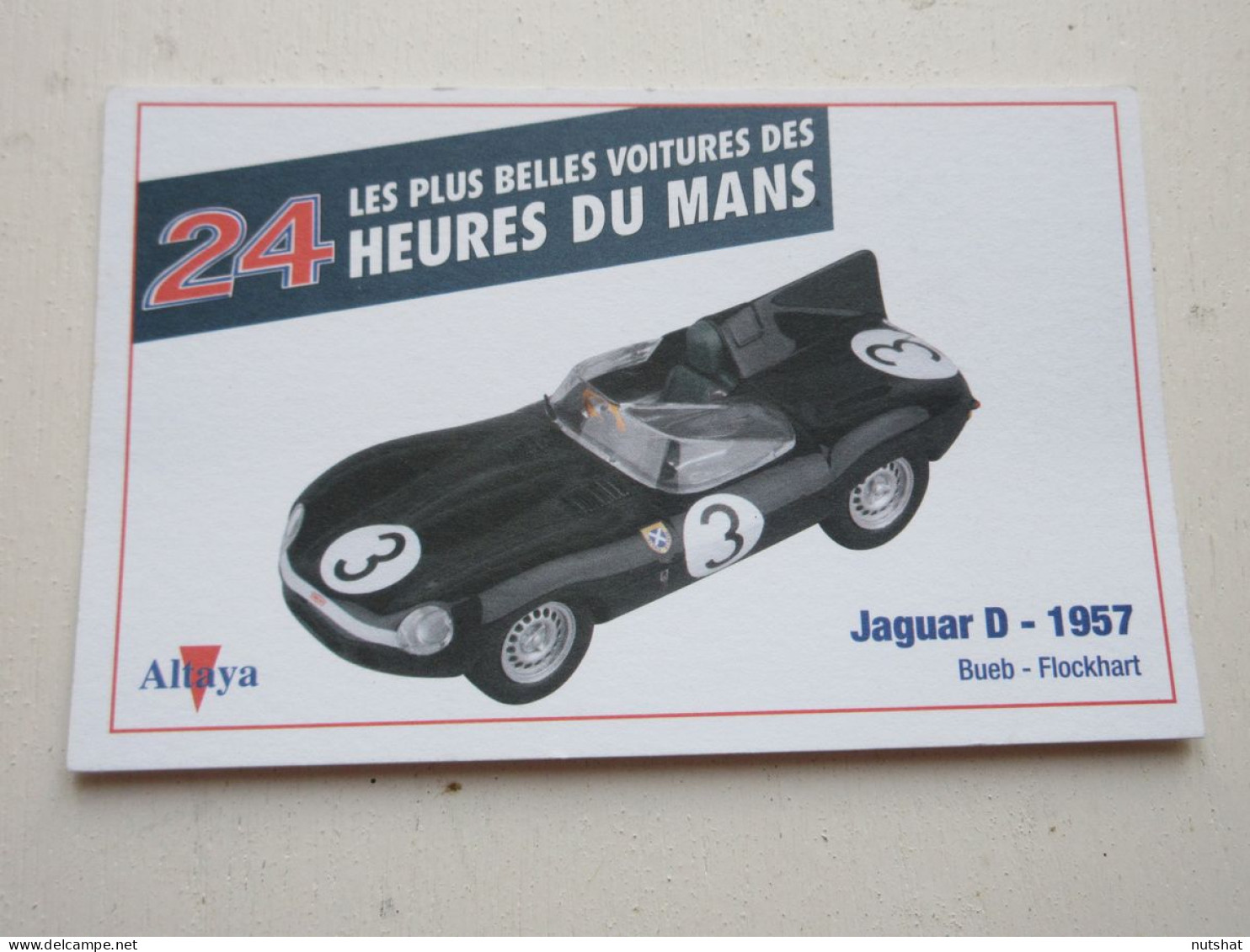 AUTO CARTE 24h Du MANS 1957 JAGUAR D - BUEB FLOCKHART - Andere