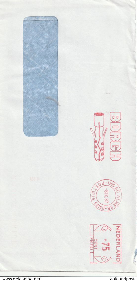 NL Cover Nice Meter BORGH  Plug  Almere 8-9-1967 - Factories & Industries