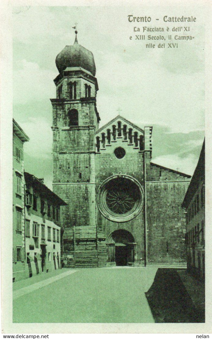 TRENTO - CATTEDRALE - LA FACCIATA - F.P. - Trento