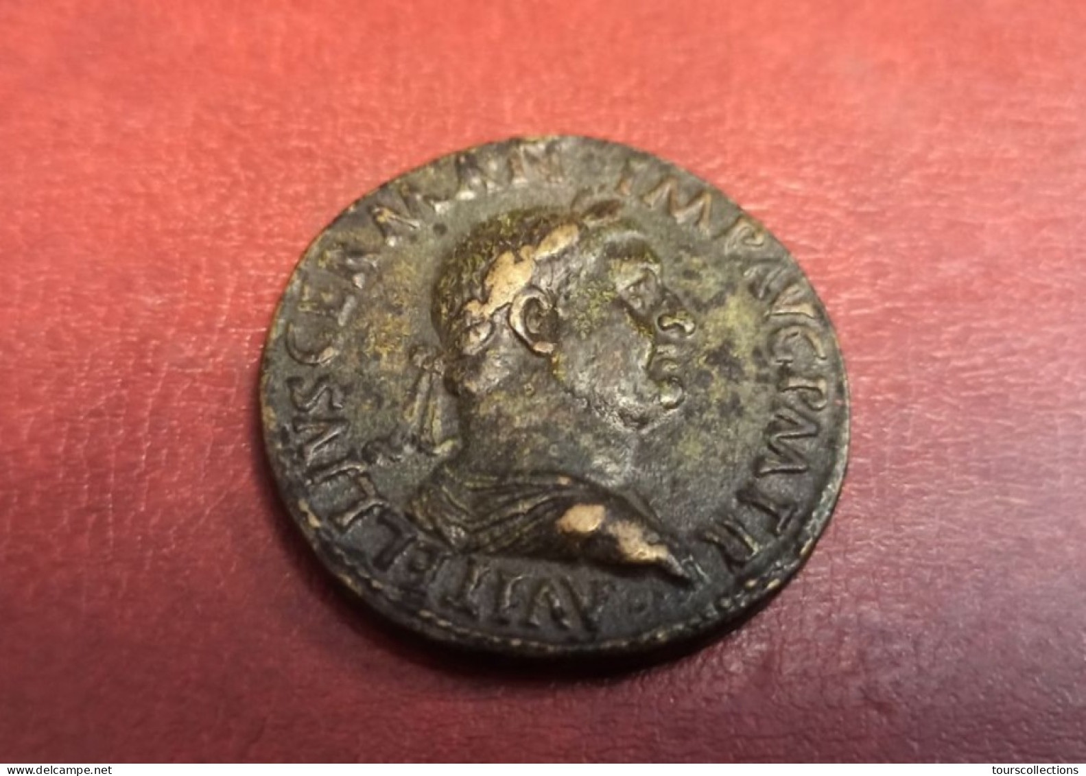 RARE MEDAILLE PADOUAN VITELLIUS 20,18 Grammes 33 Mm " Sesterce " D'après Giovanni Da Cavino (1500-1570) - Voir 4 Photos - Les Julio-Claudiens (-27 à 69)