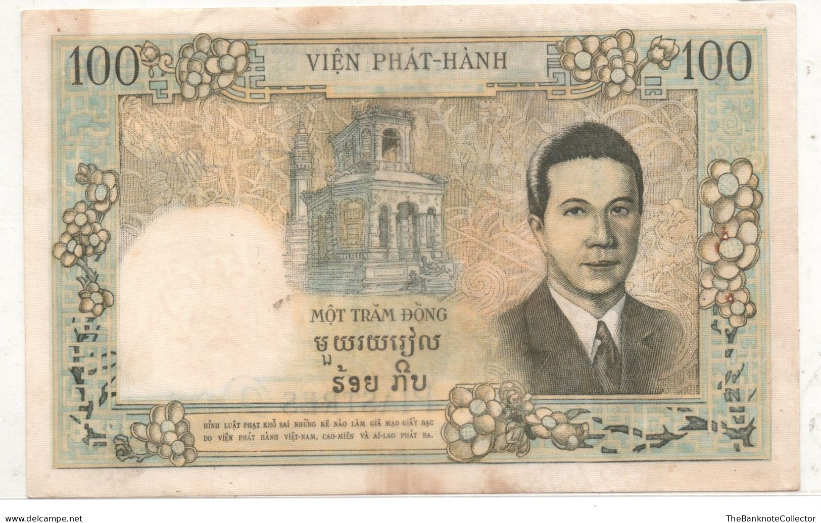 French Indochina 100 Piastres ND 1954 Vietnam P-108 Very Fine - Otros – Asia