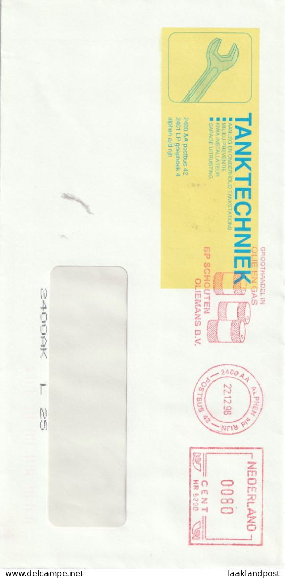 NL Cover Nice Meter Olie En Gas BP Schouten Oliemans BV Vaten A;phen Aan De Rijn 22-12-1998 - Usines & Industries