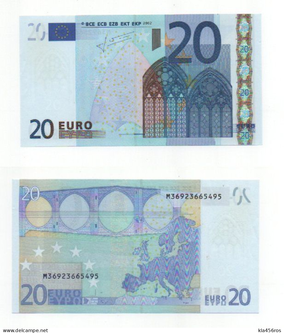 20 Euro U011D4 2002 Trichet Portugal UNC - 20 Euro