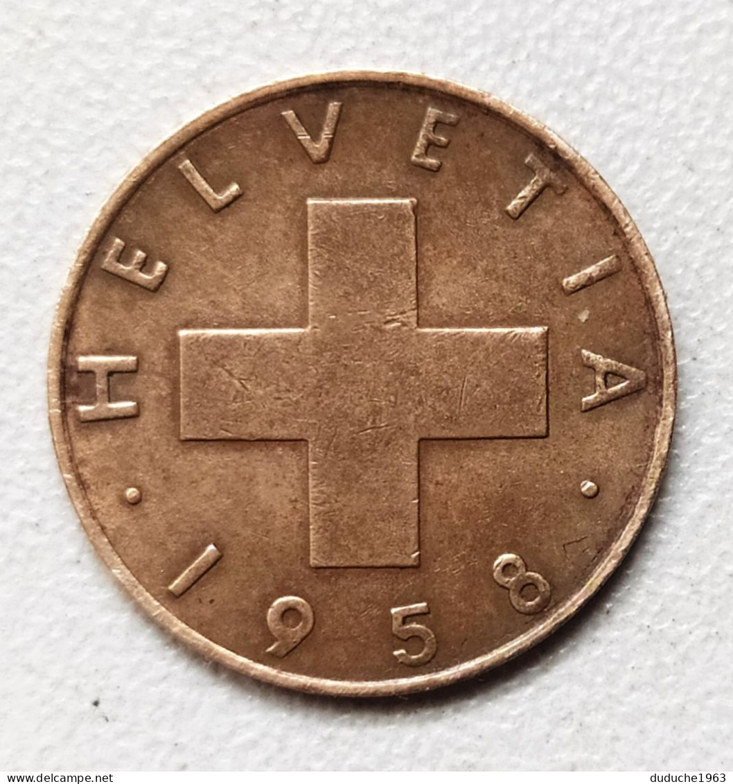 Suisse - 1 Rappen 1958 - Otros & Sin Clasificación