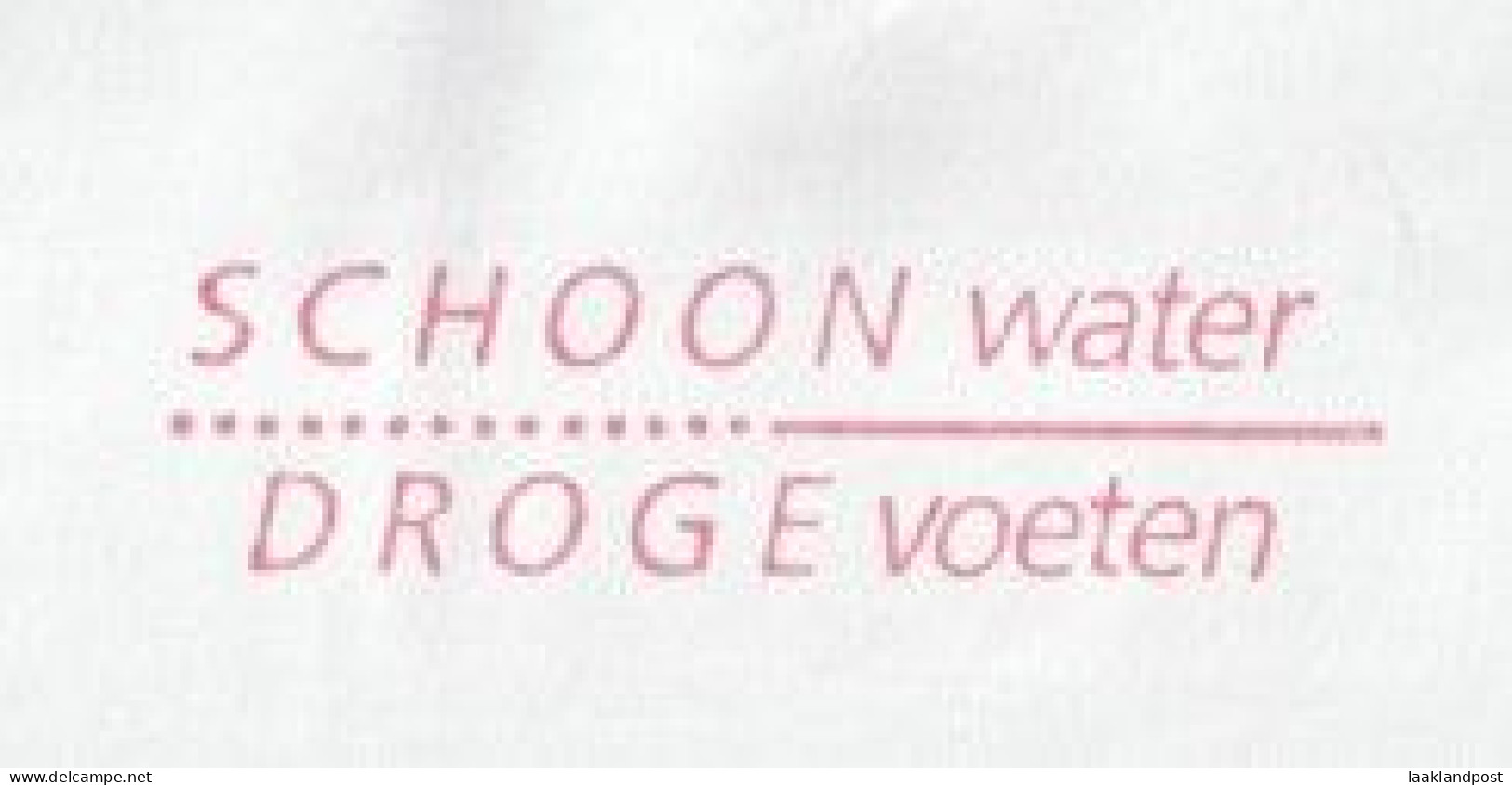 NL Cover Nice Meter Schoon Water Droge Voeten, Hoogheemraadschap Rijnland Leiden 22-101998 - Protezione Dell'Ambiente & Clima