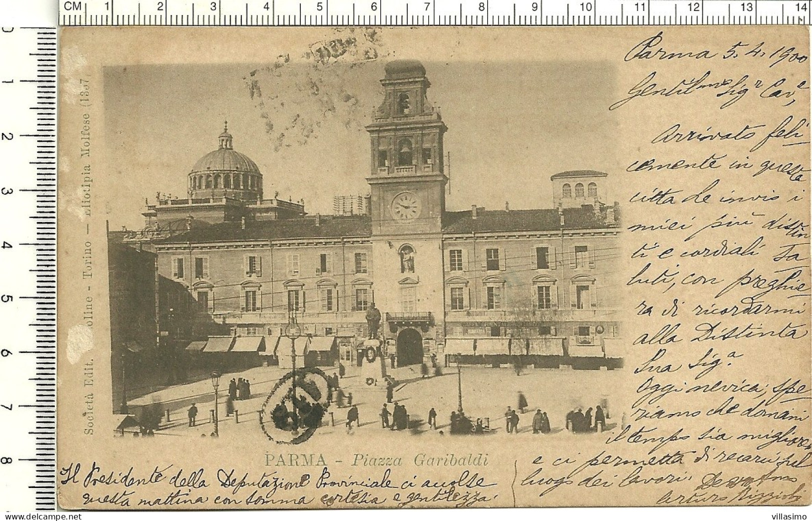 EMILIA ROMAGNA - PARMA, PIAZZA GARIBALDI - V. 1900 - Parma